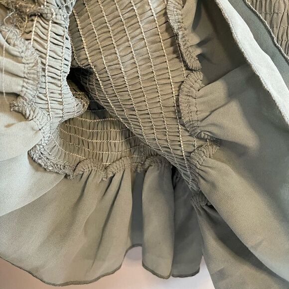 Stitch Fix Papermoon Blue-Green Smocked Mini Dress - Picture 8 of 10